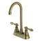 Kingston Brass KB493ACL Two-Handle High-Arc Bar Faucet, Antique Brass KB493ACL - alternate 1